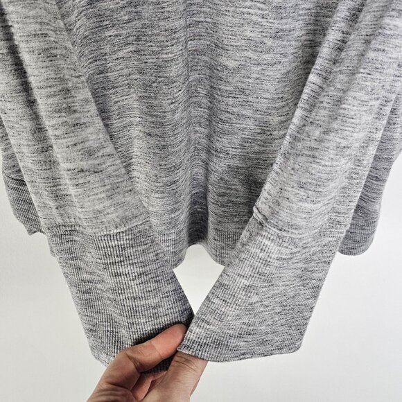 Athleta Womens Beyond Soft Heather Gray Long Sleeve Mindset Sweatshirt XL Top - Picture 3 of 9